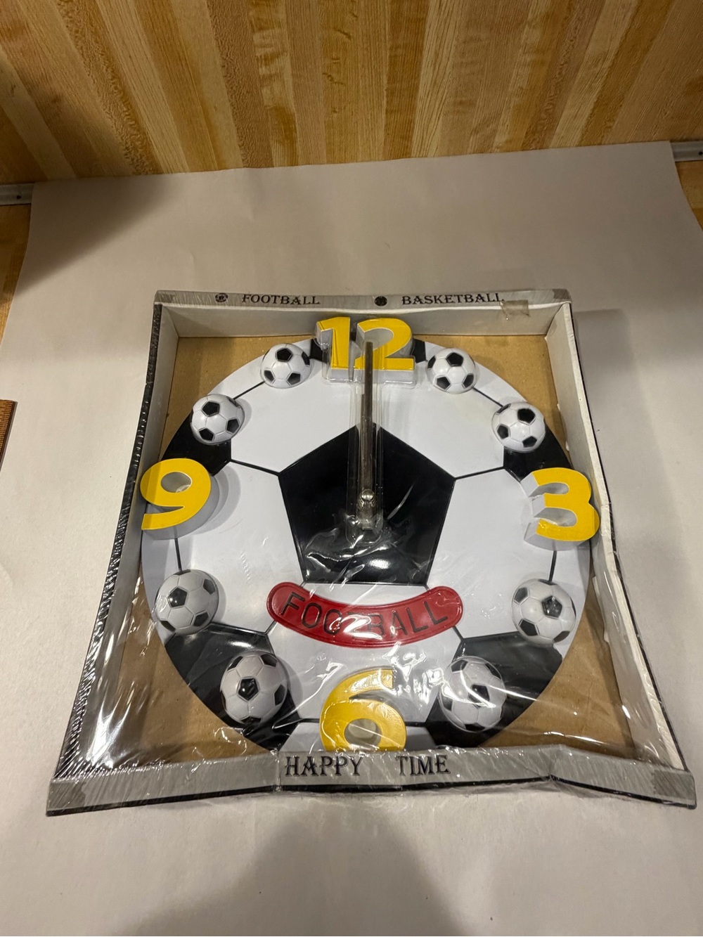 New  Football Wall Clock Modern Design Creative